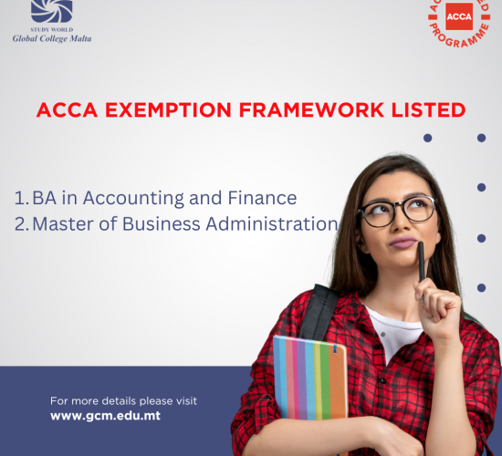 Global College Malta’s ACCA Exemption Framework Listing: A Major Advantage for Accounting and Business Students